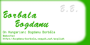 borbala bogdanu business card